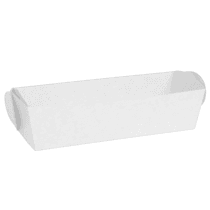 Тарелка для хот-догов (миди), белая , размер — M - studio13.com.ua фото