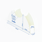 Упаковка тако держатель белая, размер – S - studio13.com.ua фото 3