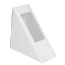 Упаковка для сэндвича/бутерброда белая , размер – S - Студія-13 фото Упаковка для сэндвича/бутерброда белая , размер – S - studio13.com.ua фото