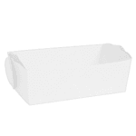 Тарілка для їжі/хот-дог/картопля фрі біла , розмір – М - studio13.com.ua фото 3